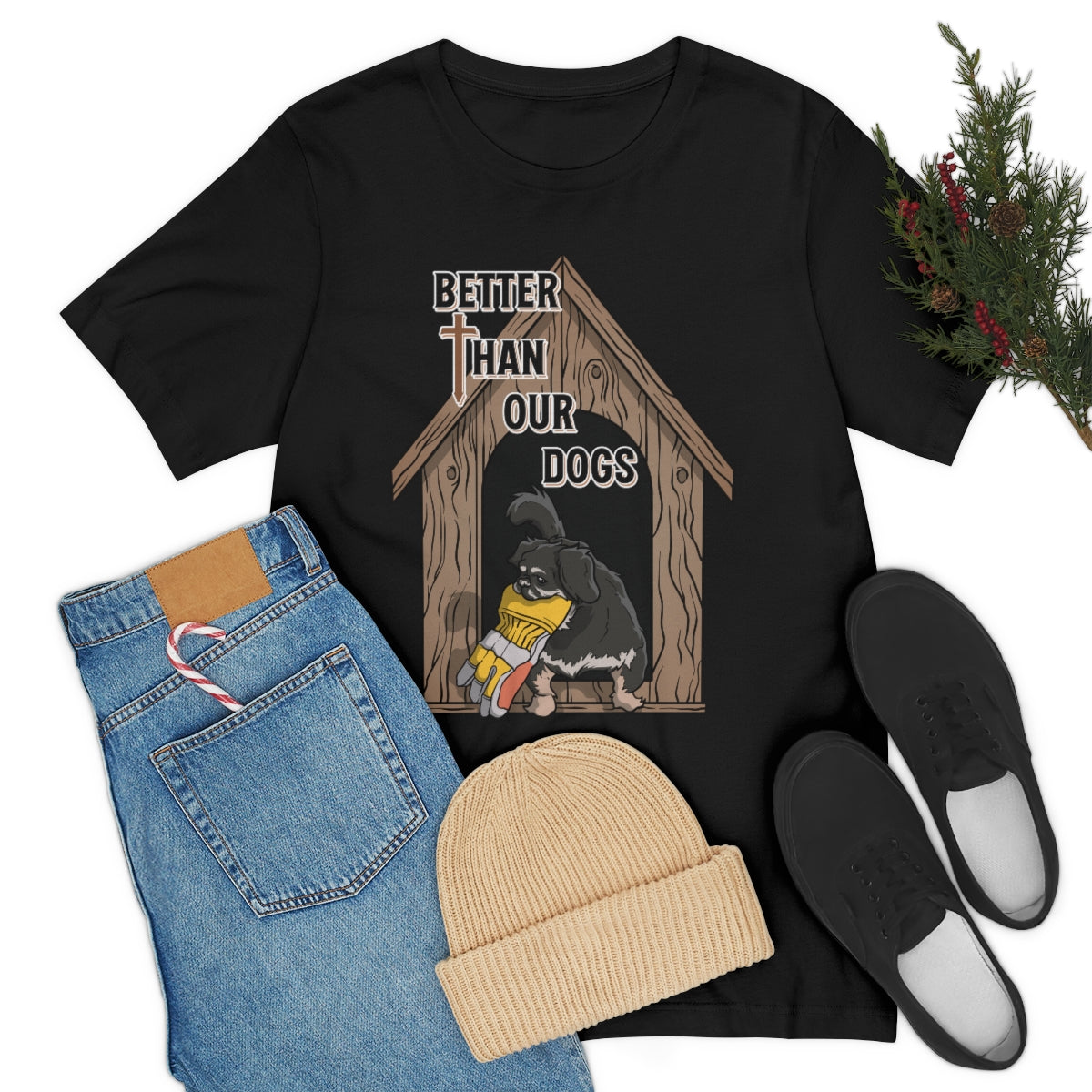 Better Than Our Dogs - Unisex Jersey Short Sleeve Tee