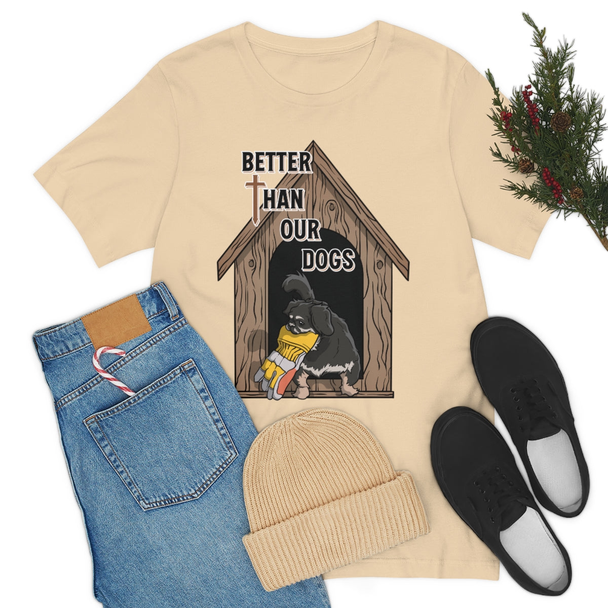 Better Than Our Dogs - Unisex Jersey Short Sleeve Tee