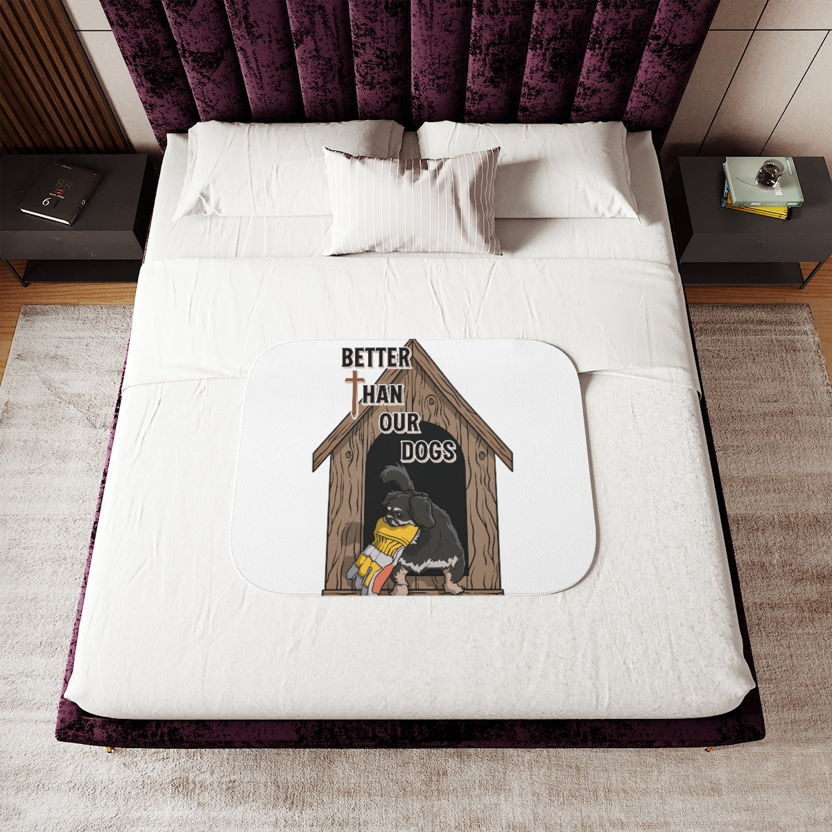 Better Than Our Dogs - Sherpa Blanket, Two Colors