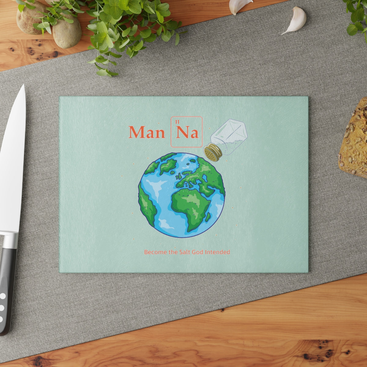 Man Na - Glass Cutting Board