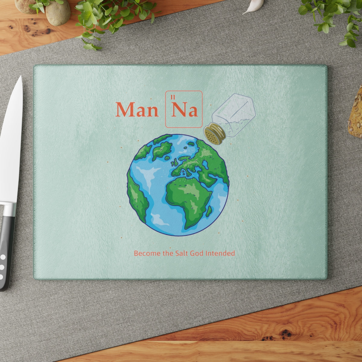 Man Na - Glass Cutting Board