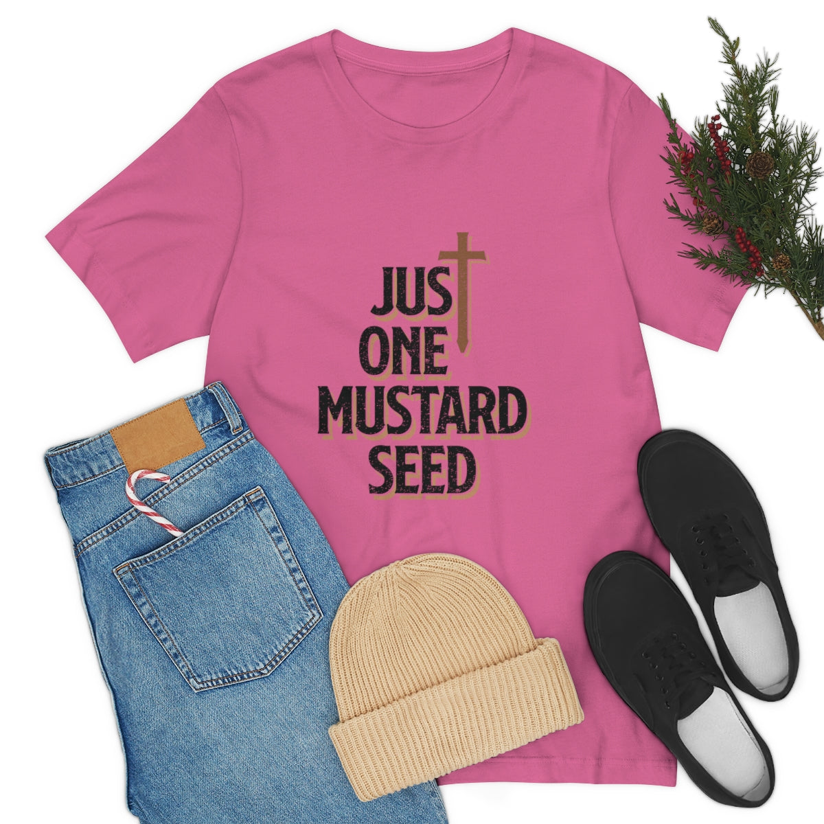 Just One Mustard Seed - Unisex Jersey Short Sleeve Tee